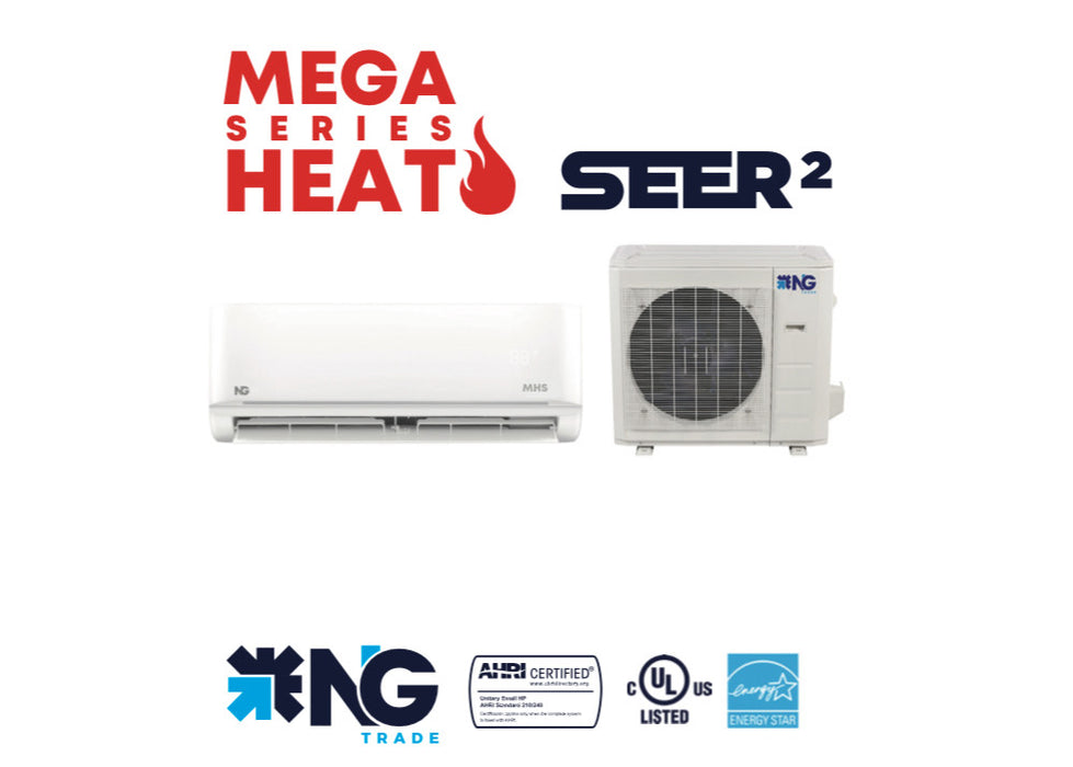 24000 BTU 220v MEGA HEAT 21 SEER2